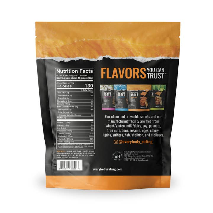 Every Body Eat® - Wholesale Crackers - Cheese-Less Snack Thins 4oz1