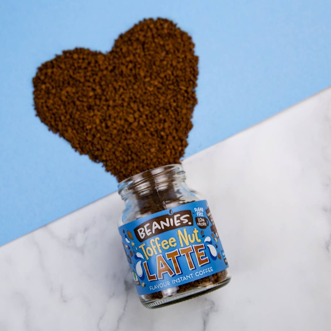 Beanies The Flavour Co. Ltd - Wholesale Instant Coffee/Espresso - Beanies 50g Toffee Nut Latte Instant Flavoured Coffee2