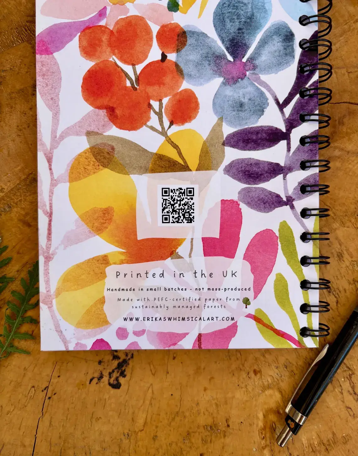 Erika's Whimsical Art – wholesale Notebook – A5 Handmade Illustrated Notebook – Whimsical Lined Journal4