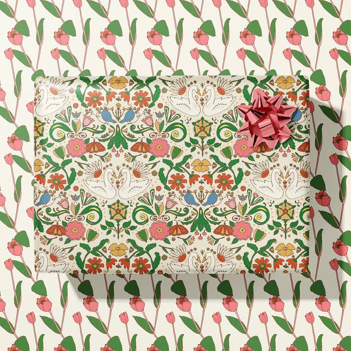 Cambrifornia Gift Wrap Sheet-Double Sided for wholesale by re:mused studio