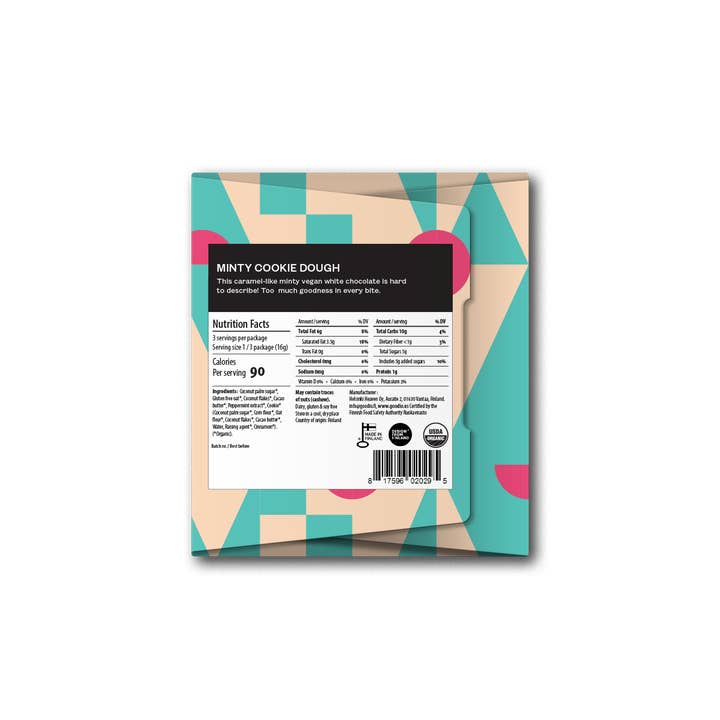 Goodio USA - Wholesale Chocolate bar - Minty Cookie Dough White Chocolate3