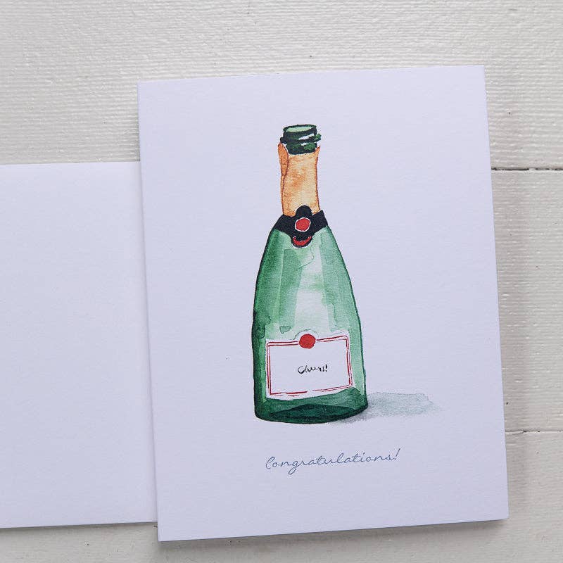 Finding Silver Pennies - Wholesale Congratulations Card - Champagne Congratulations Note Card | Celebration1