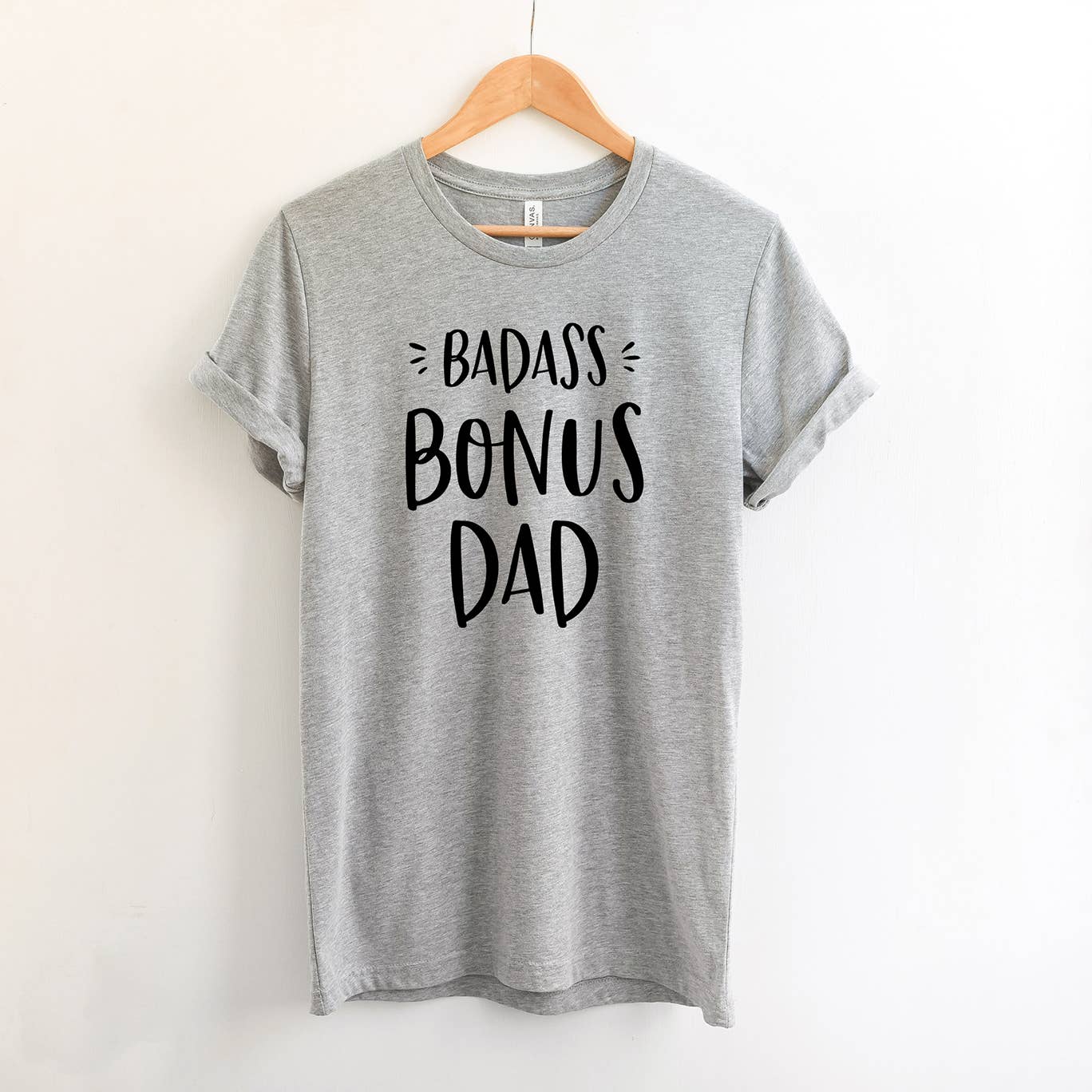 Zoe Creative Co - Vente T-shirt sérigraphié – homme - T-shirt Badass Bonus Dad Tee-shirt Fête des Pères Stepfather6
