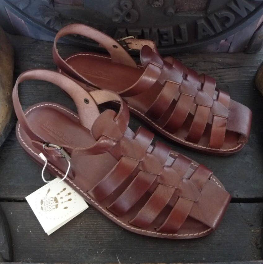 Mario Doni - Wholesale Sandals - Men's - Men's Handmade Sandals in Leather and Vegetable-Tanned Leather #33