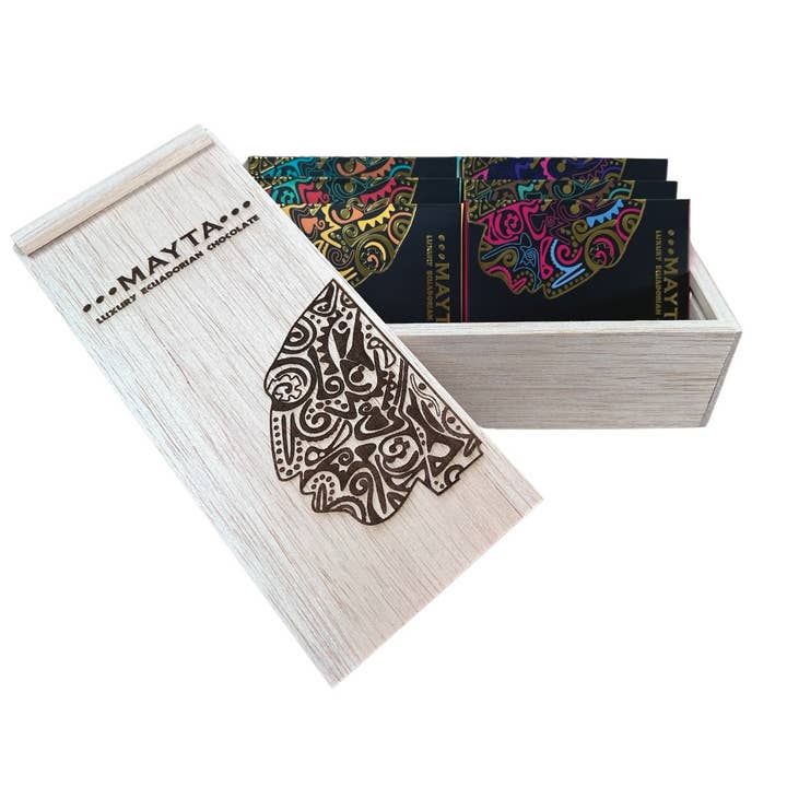 Mayta Gourmet Miljövänlig 6 Pack Box för wholesale av Mayta Gourmet Ecuadorian Chocolate & Coffee