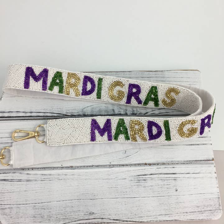 SongLily - Wholesale Bag Strap - Women's - Beaded Mardi Gras purse strap0