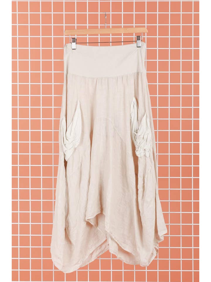 la maison des fibres naturelles – wholesale Kjol - Dam – Linnekjol i storlek One Size (US 12-16, UK 8-12, EU 40-44)19