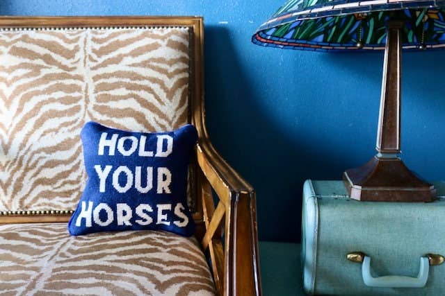 Southern Decorative – Großhandel Zierkissen – VORBESTELLUNG: Halte die Pferde Nadelkissen2