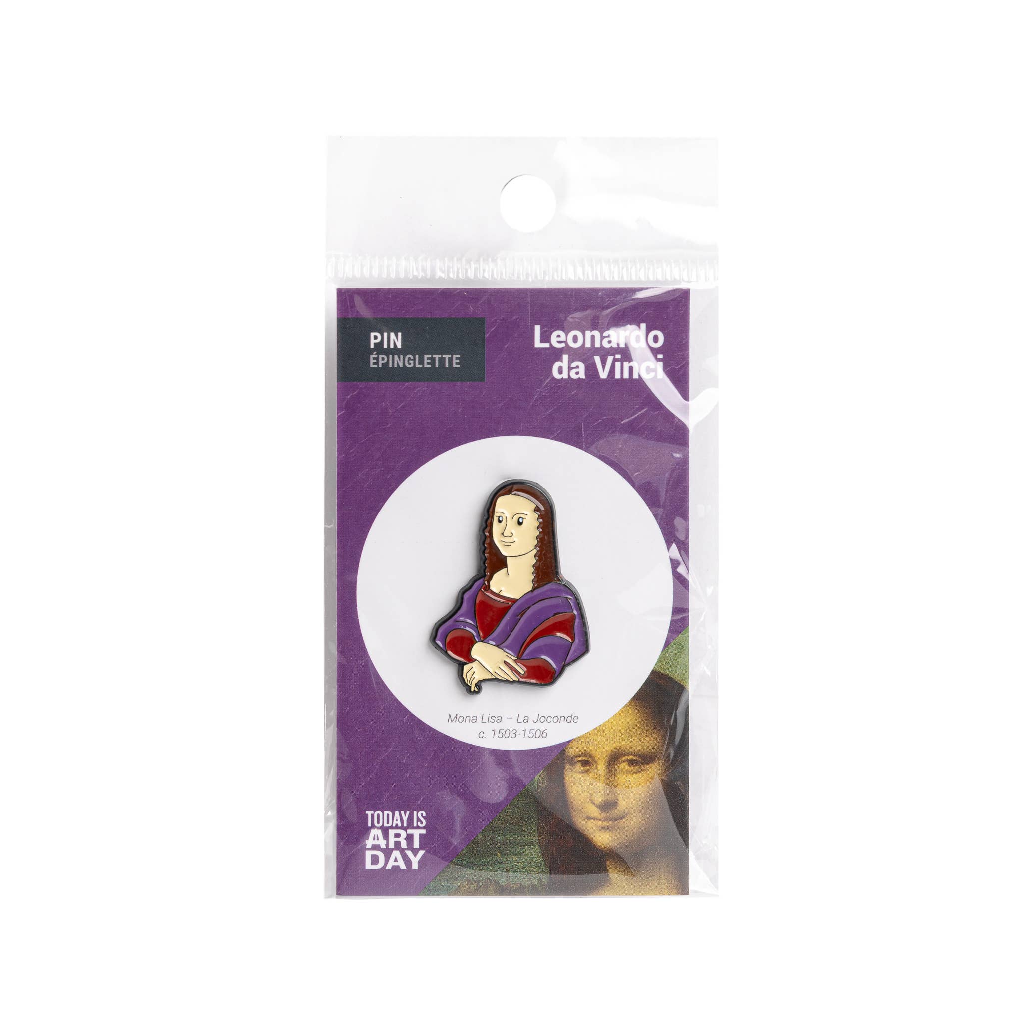 Today is Art Day - Wholesale Lapel Pin/Button - Pin - Mona Lisa - Da Vinci3
