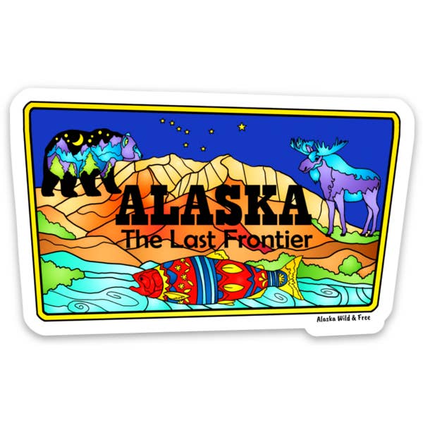Placa de matrícula del Estado de Alaska para venta al por mayor de Alaska Wild & Free
