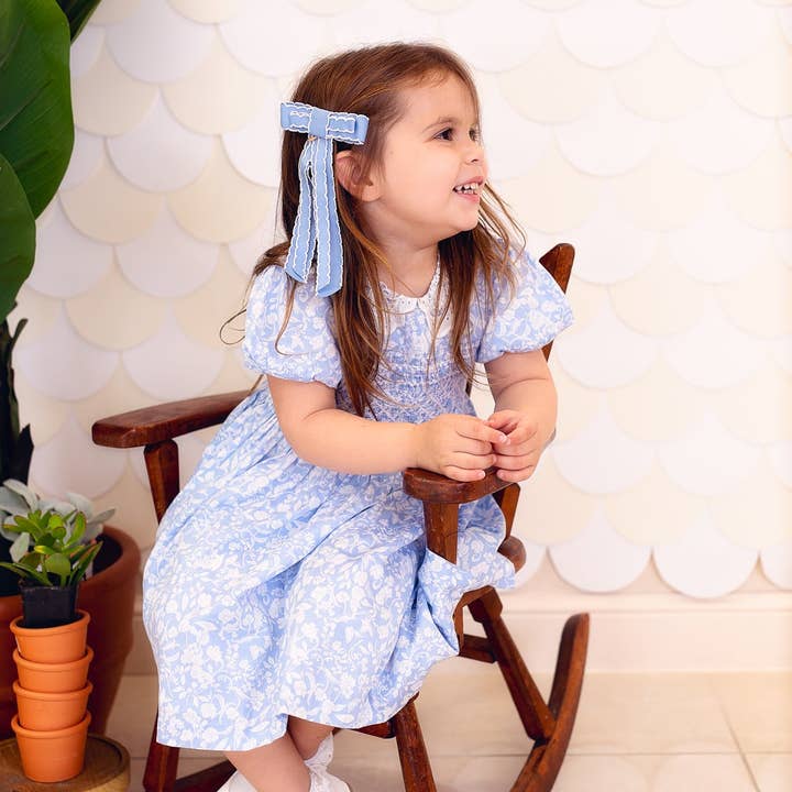 Project 6 NY Kids - Wholesale Hair Bow - Kids - Rebecca Moonstitch Clip - Red3