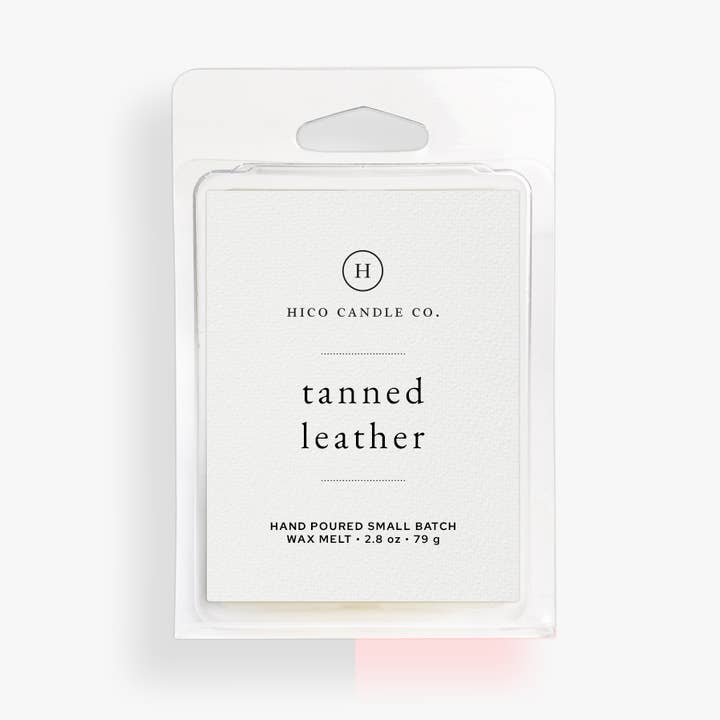 Tanned Leather Wax Melt for wholesale by Hico Candle Co.