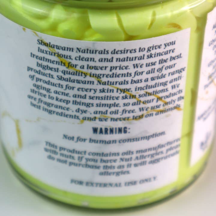 Shalawam Naturals - Vendita all'ingrosso Balsamo/burro per il corpo - Burro per il corpo alla curcuma/cardamomo montato