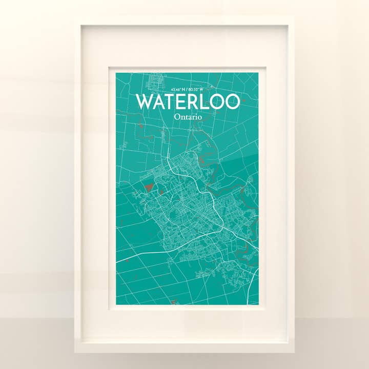 OurPoster.com - Wholesale Poster - Waterloo City Map Poster77