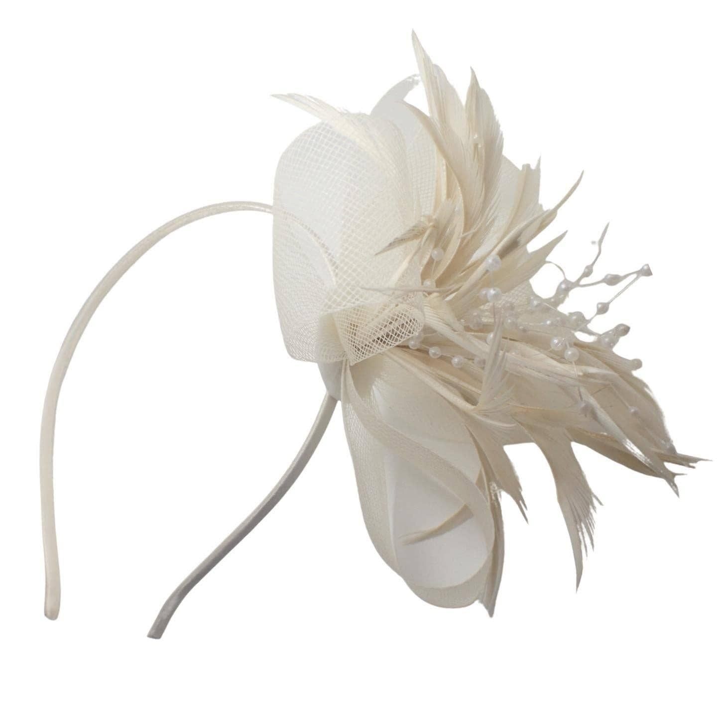 Topkids Accessories - Venta al por mayor Tocado - Mujer - Pinzas para el pelo con forma de flor, gorro de boda, pinza para el pelo, gorro Royal Ascot, con clip o diadema, diadema para niñas, mujeres17