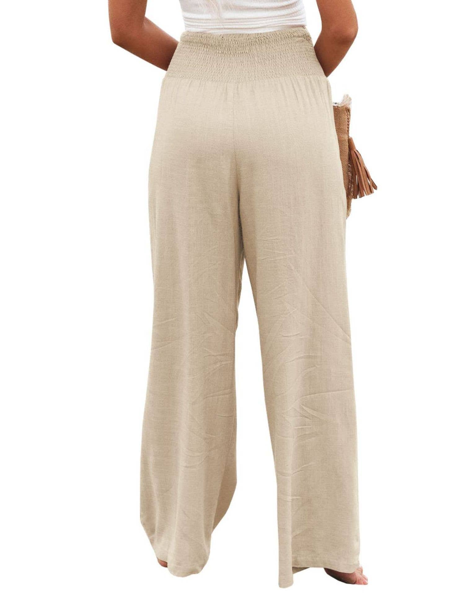 Lily Clothing - Vente Pantalon – femme - PANTALONS EN COTON STYLE FAIT À PARTIR D'ANCIENS PANTALONS À TAILLE MI-HAUTE15