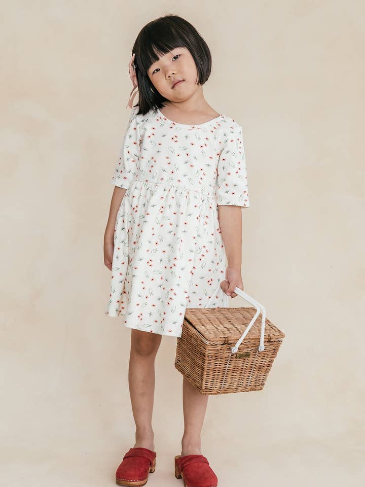 Loocsy LLC - Wholesale Dress - Kids - Sweet Pea Floral Scoop Neck Dress