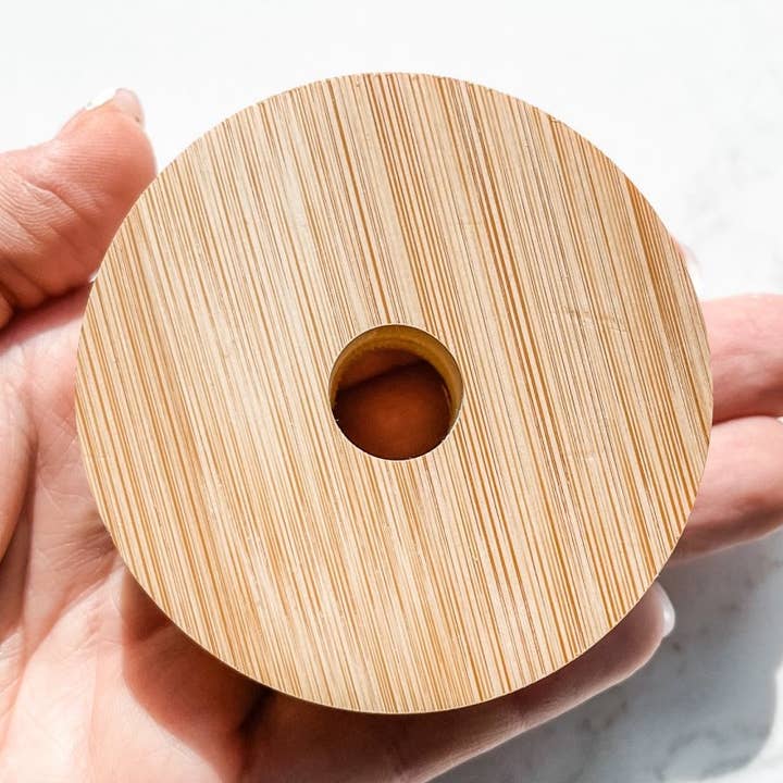 sonder & wolf - Wholesale Drink Lids - Bamboo Lid & Straw for Beer Can Glass1