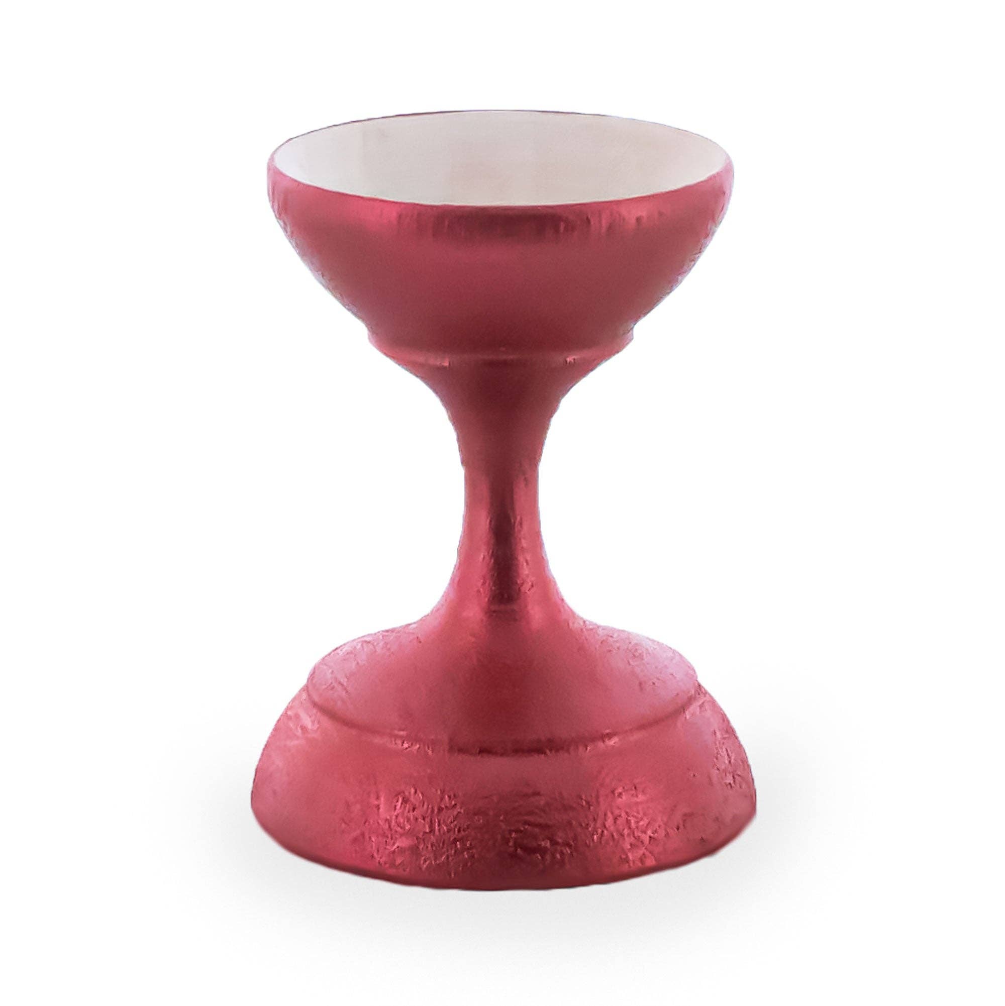 BestPysanky - Wholesale Decorative Tabletop Object - Metallic Rose Gold Wooden Ukrainian Egg Sphere Stand Holder Display 1.6 Inches