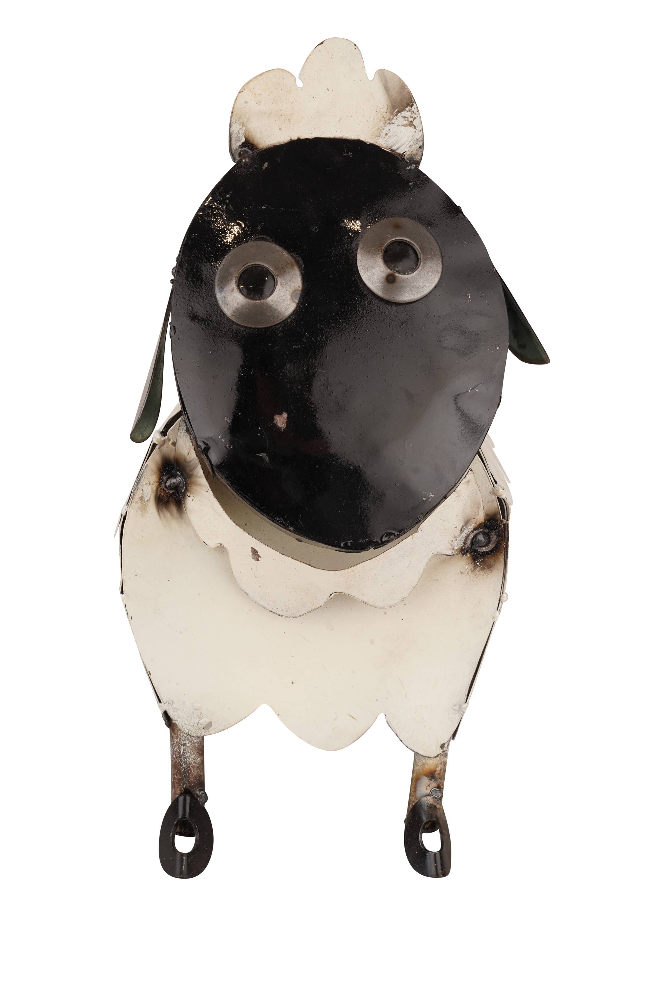 My Amigos Imports – wholesale Utomhusdekor – Farmhouse Metal Sheep-Garden Art-svartvitt får1