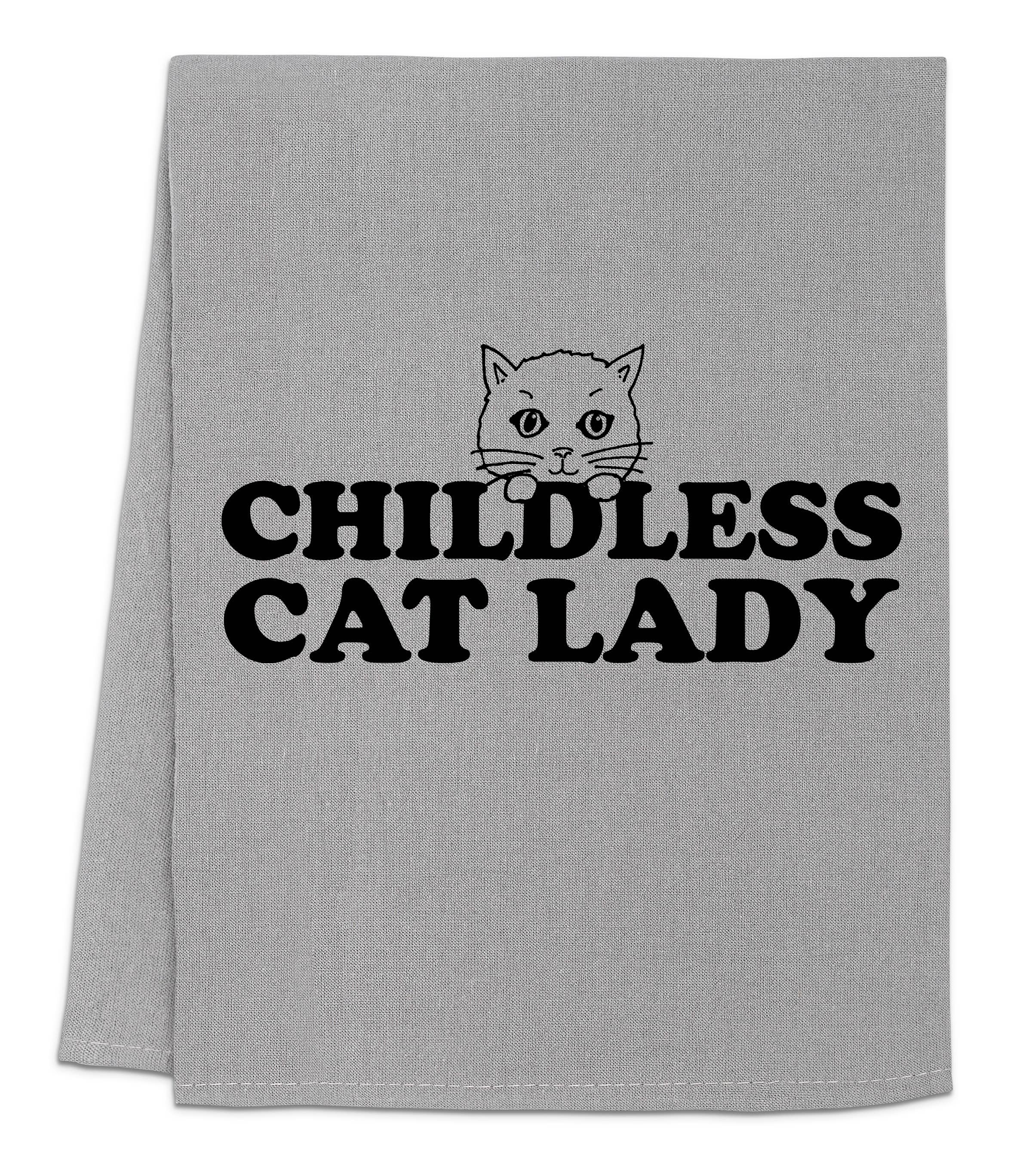Moonlight Makers - Wholesale Theedoek - Kinderloze kattenvrouw - Keukendoeken - Verkiezing12