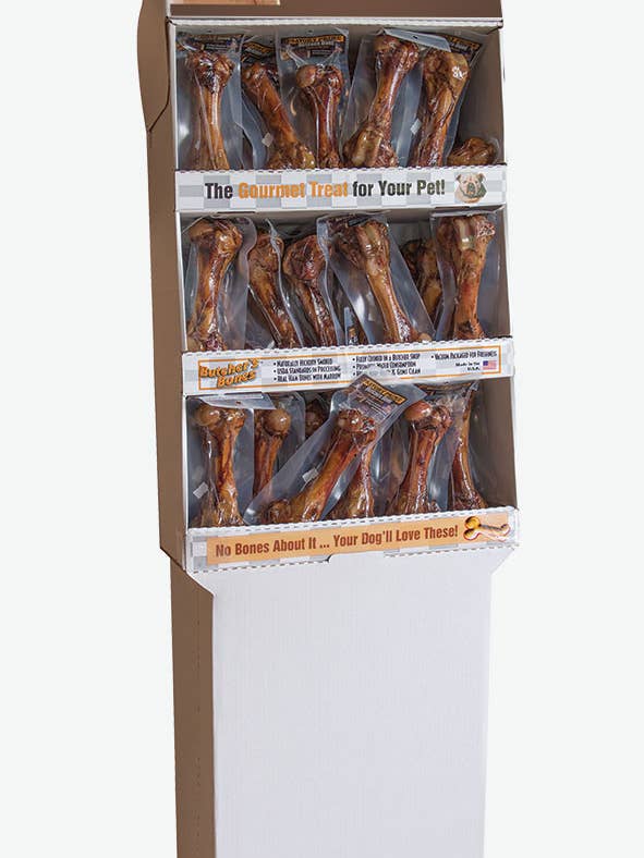 Savory Prime USA Butcher Bone Golvdisplay 54 st/kt för wholesale av Savory Prime