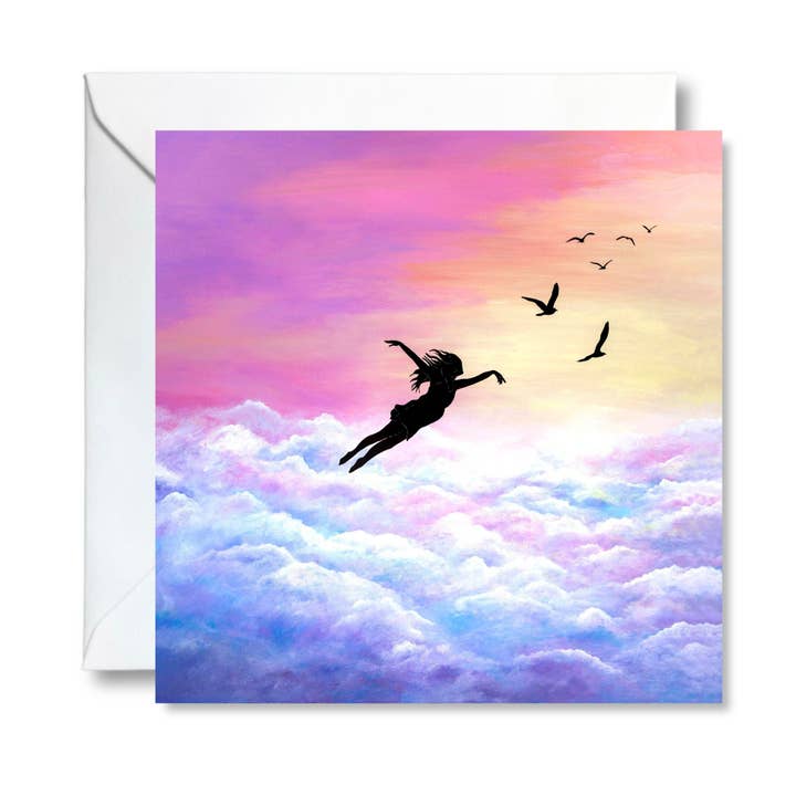 Let go and fly Art Card for wholesale by Dream Capture Artwork