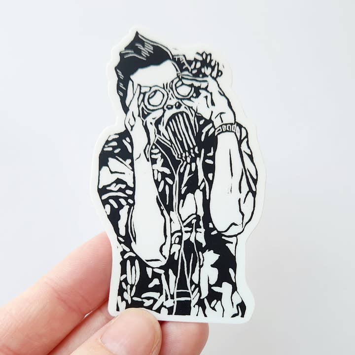 Autocollant Ace Ventura, 3 x 2 pouces pour la vente par Hannah Guthrie Designs