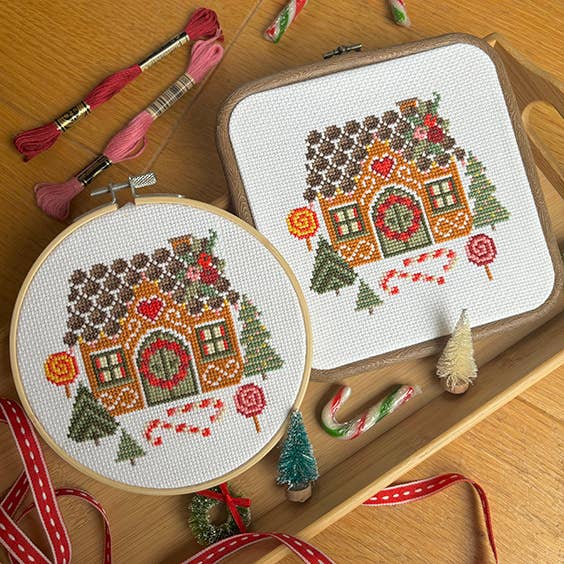 Love Poppet - Wholesale Embroidery/cross-stitch supplies - Gingerbread House - Cross Stitch House2