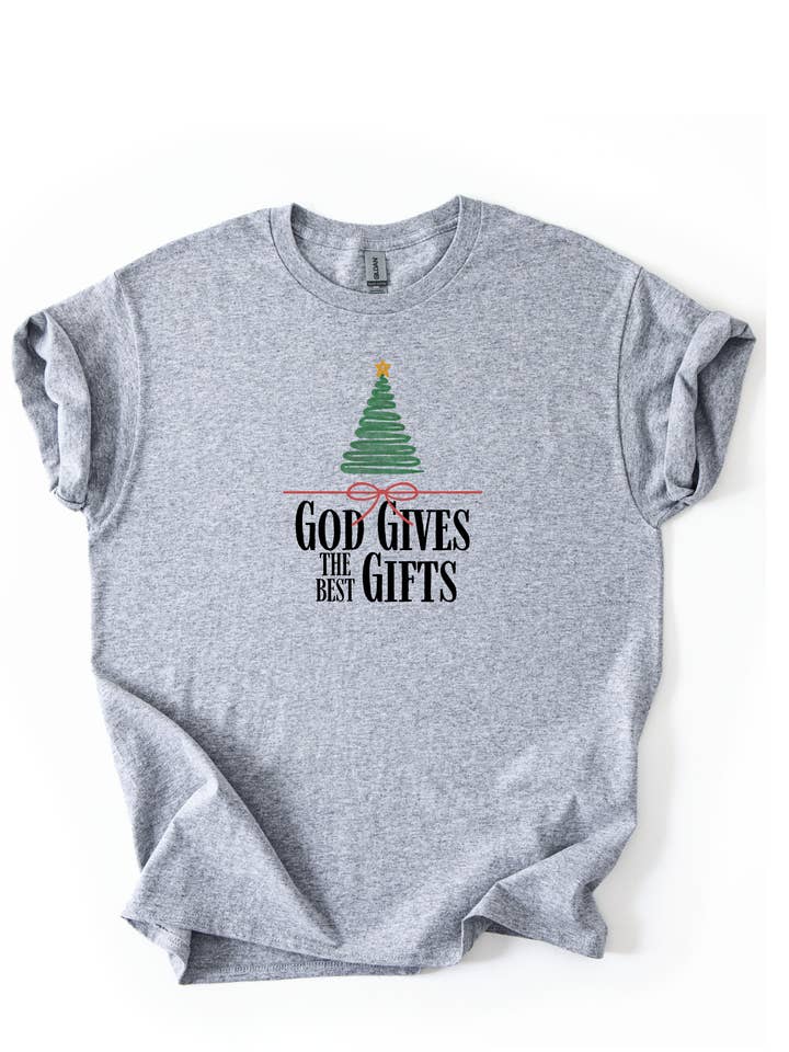 God Gives the Best Gifts T-Shirt for wholesale by Poppy & Aster