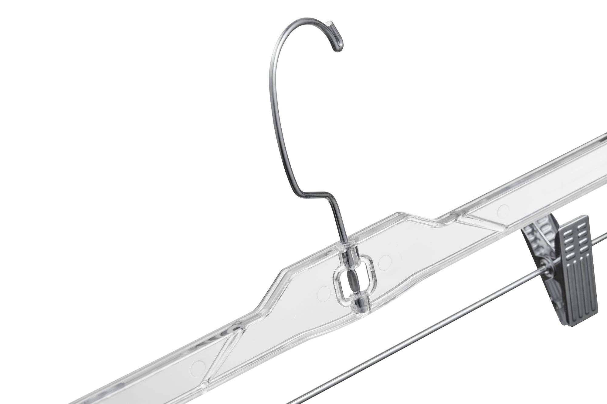 DEILSY - Wholesale Clothes hangers - Plastic Pant Skirt Hangers Clip (4 Pcs Per Paper Sleeve)6