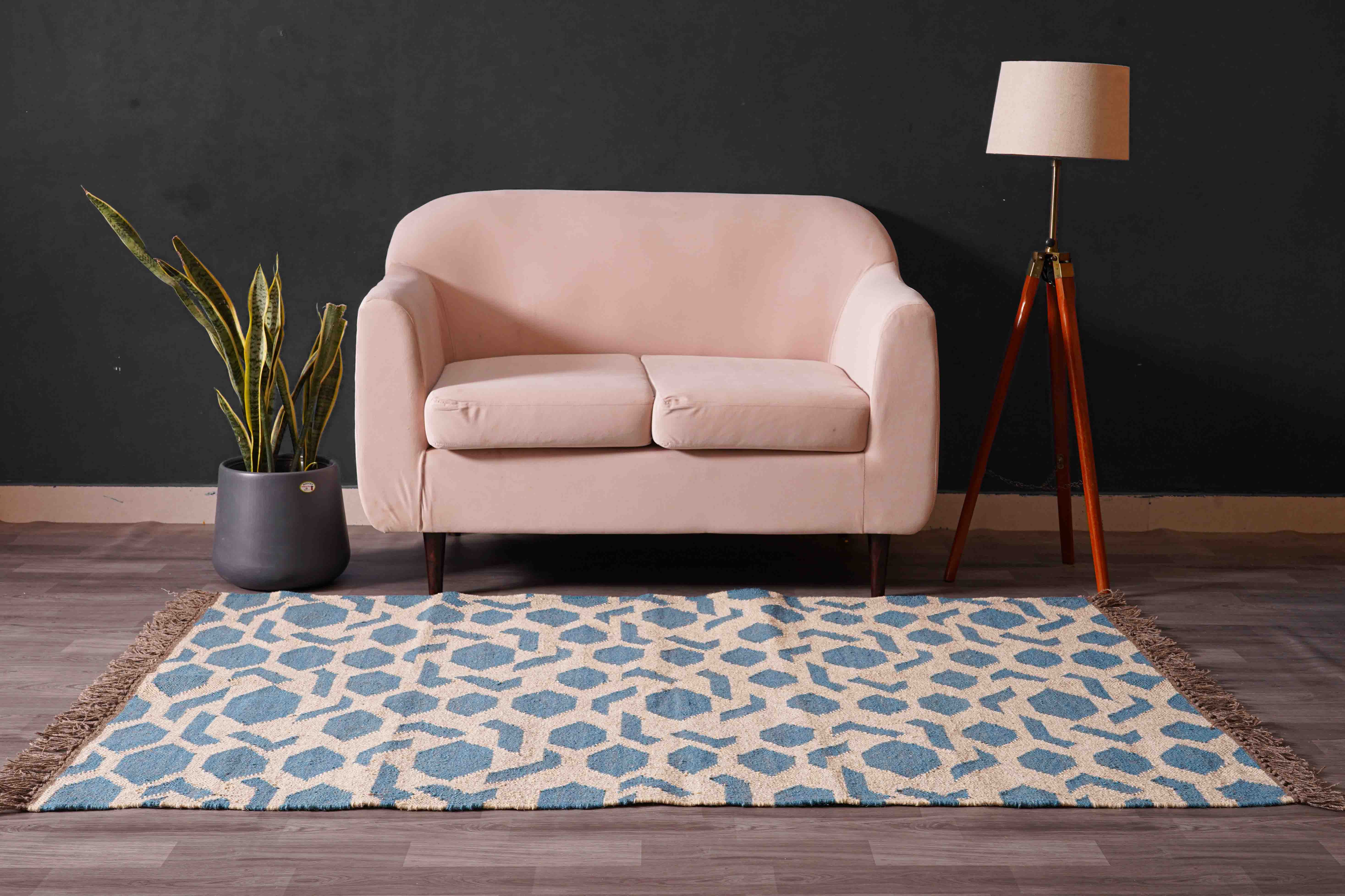 Chouhan Rugs - Wholesale Area Rug - Handwoven Wool Jute Kilim Rug Multicolor Jute Dhurrrie Rug2