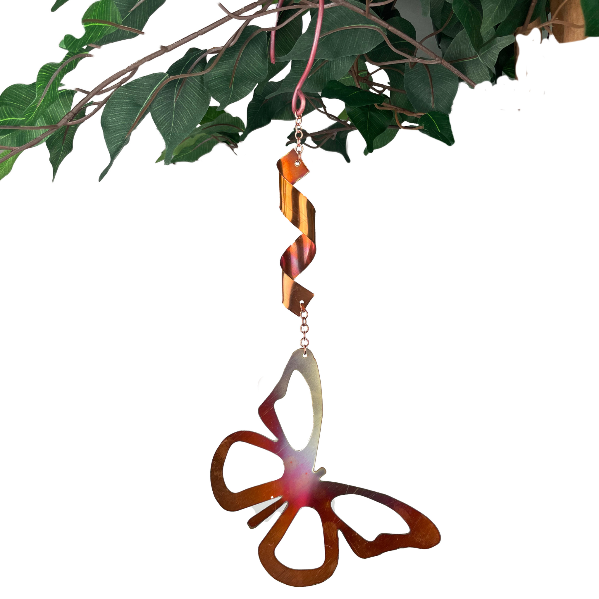 Clever Goods by Annabelle Noel Designs - Venta al por mayor Molinillos de viento - Grandes espirales de cobre natural - Mariposa o libélula4