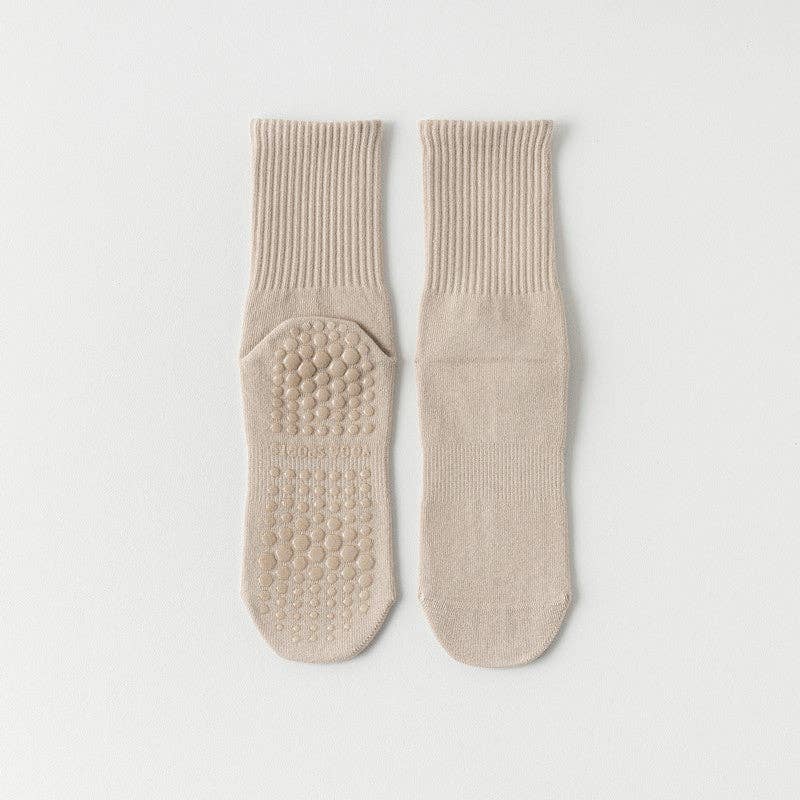 VividLux – Engroshandel Strømper - Dame – Ensfarvede yoga-gribesokker6