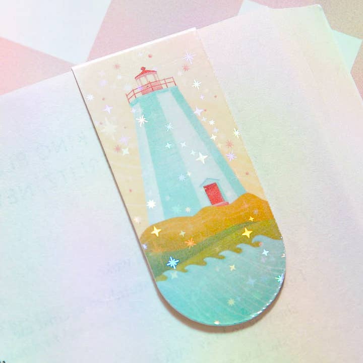 Phare de la côte Est | Nouveau-Brunswick | Marque-page magnétique pour la vente par Cheeky Peach Designs