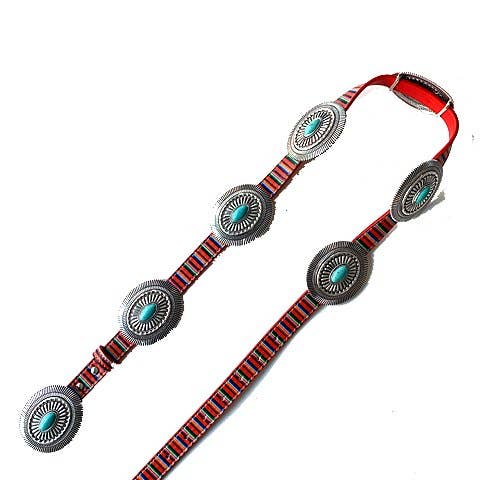 Snowing West - Wholesale Belt - Women's - WESTERN CONCHO PU LEATHER BELT - S2