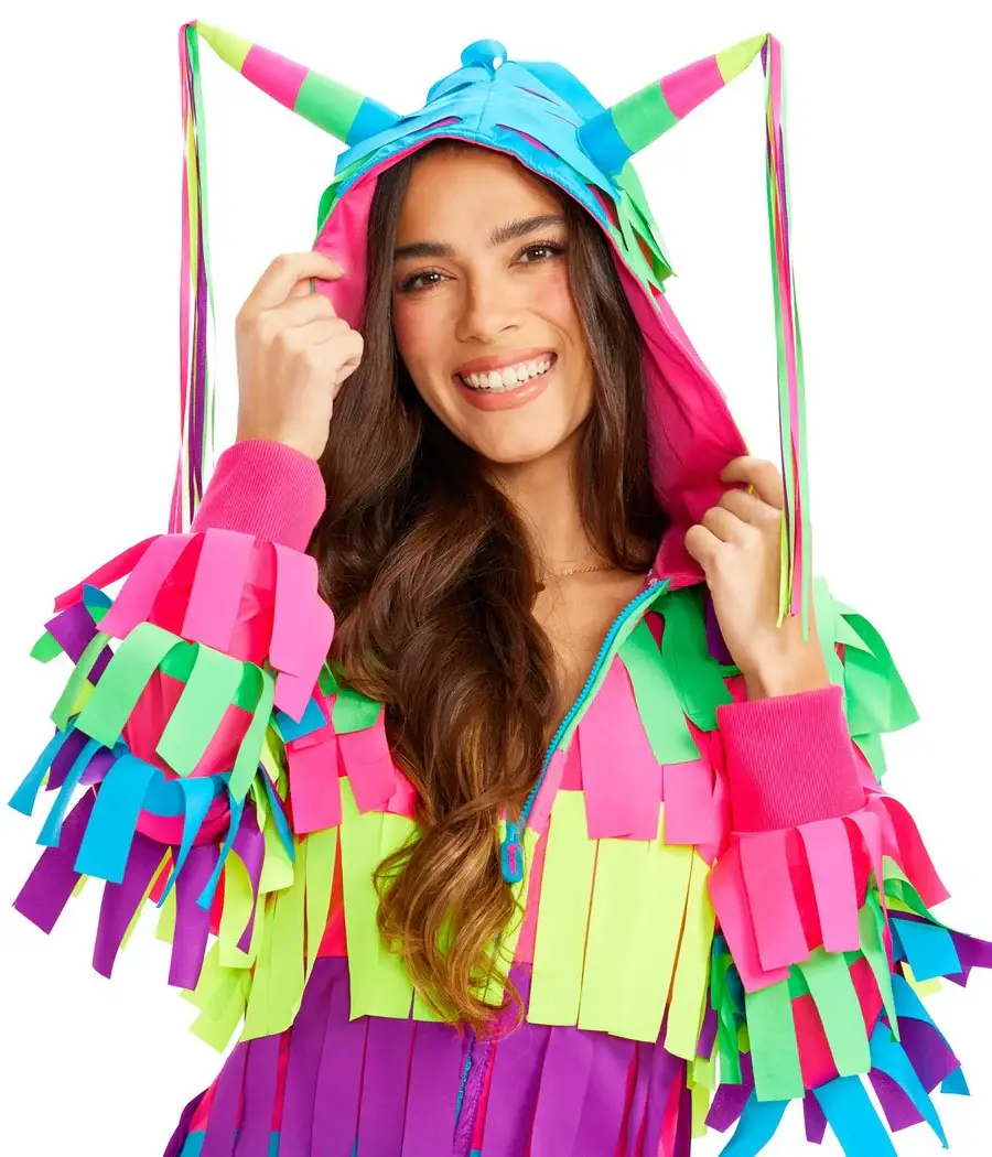 Tipsy Elves - Wholesale Costume - Women's - Piñata Costume Dress - Women's Halloween Hoodie Dress3