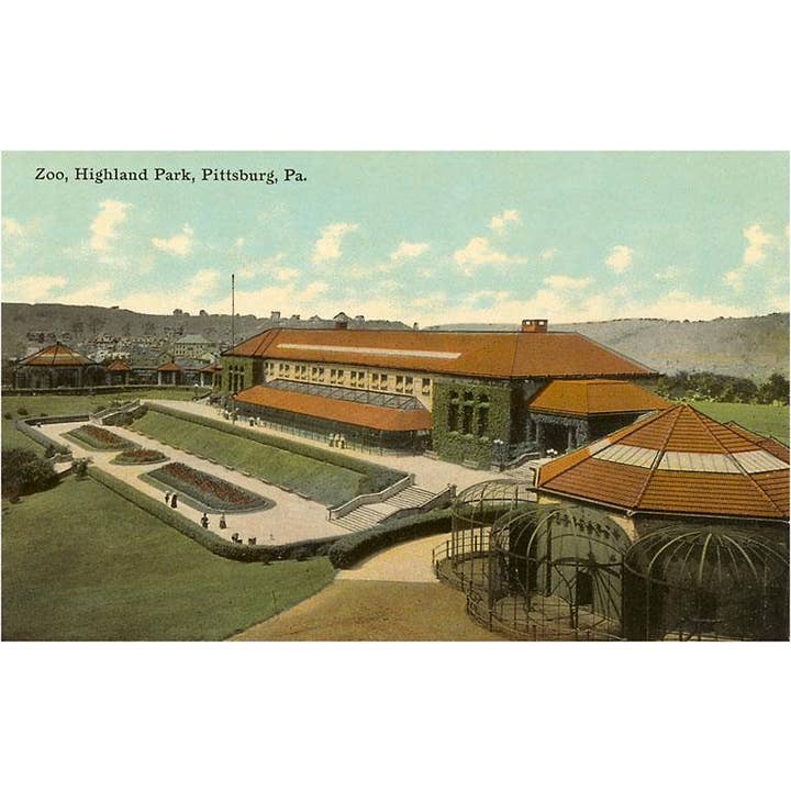 Impressão de Arte WP-107 Zoo, Highland Park, Pittsburgh, Pensilvânia por atacado de Found Image Press