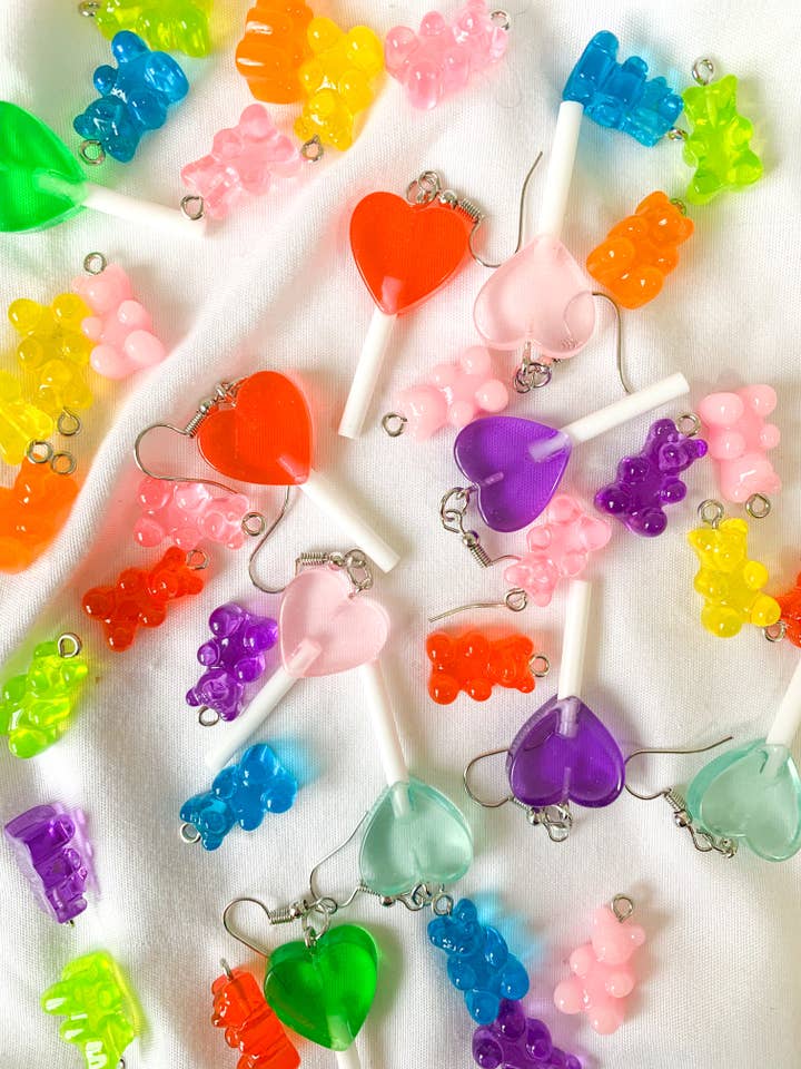 Heart Lollipop Earrings for wholesale by Sundried Peach