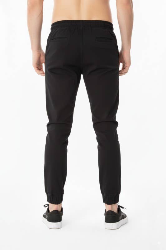 Zwart HEREN JOGGER TWILL BROEK voor groothandel op Faire2