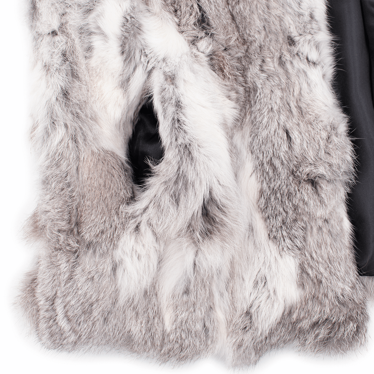 Surell - Vente Veste sans manches – femme - Gilet en fourrure de lapin pour femme9