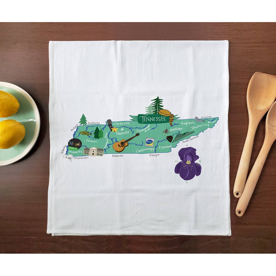 Allport Editions – Engroshandel Viskestykke – Hej USA håndklædeserie - ALLE 50 STATER HER!39