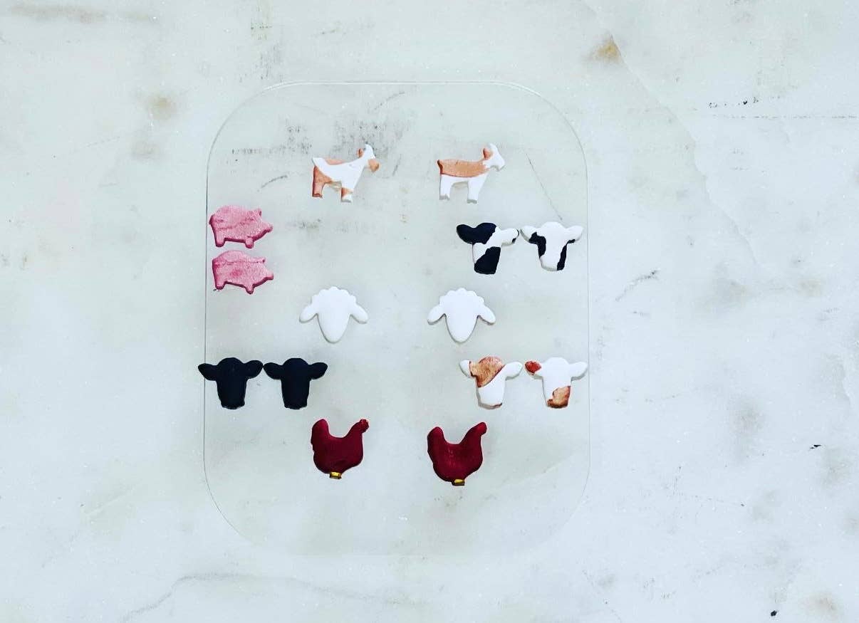 Simply C's - Wholesale Knopjes/oorstekers - Barn Animal Studs - Polymer Clay Oorbellen