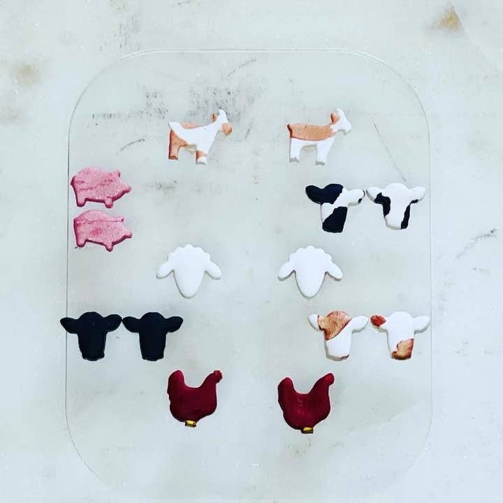 Simply C's - Wholesale Knopjes/oorstekers - Barn Animal Studs - Polymer Clay Oorbellen0