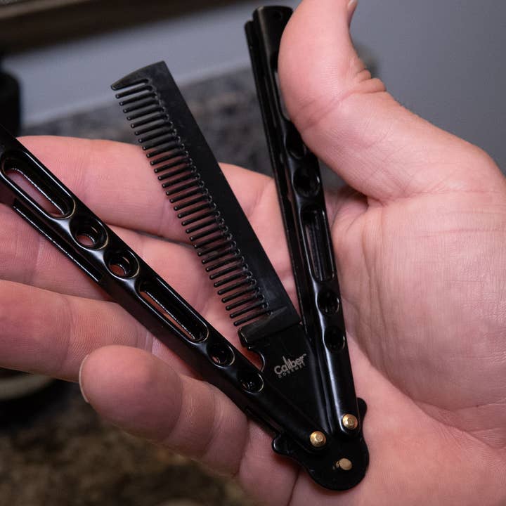 CALIBER GOURMET / CAMPCO - Wholesale Hair Brush/Comb - Butterfly Comb, Black3