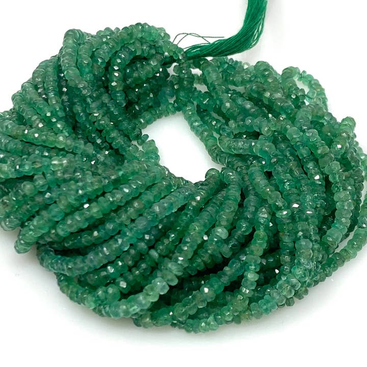 8" Emerald Beads, Genuine Zambian Emerald Gemstone Beads, Wholesale Bulk Beads, DIY Jewelry Making for wholesale by Akstar Gems