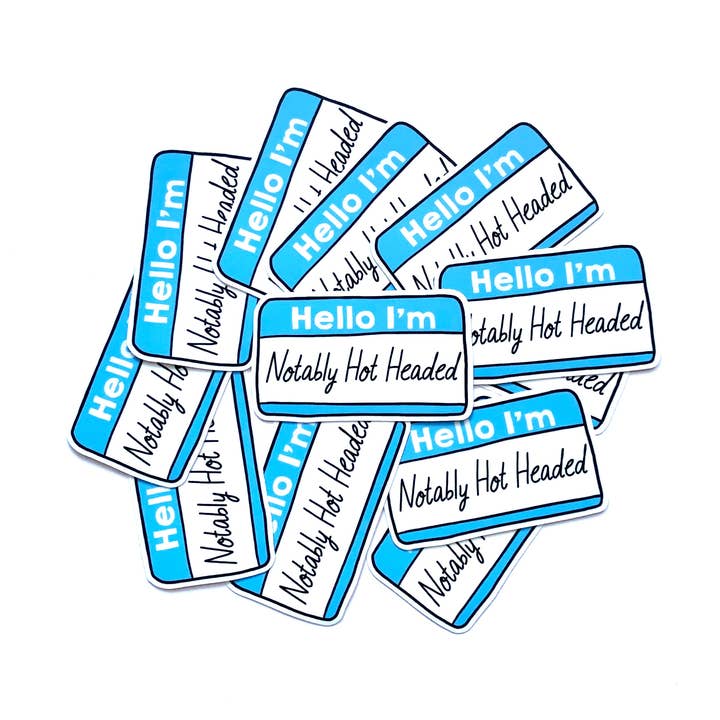 Lee Prints - Wholesale Sticker - Hello I'm Hot Headed0