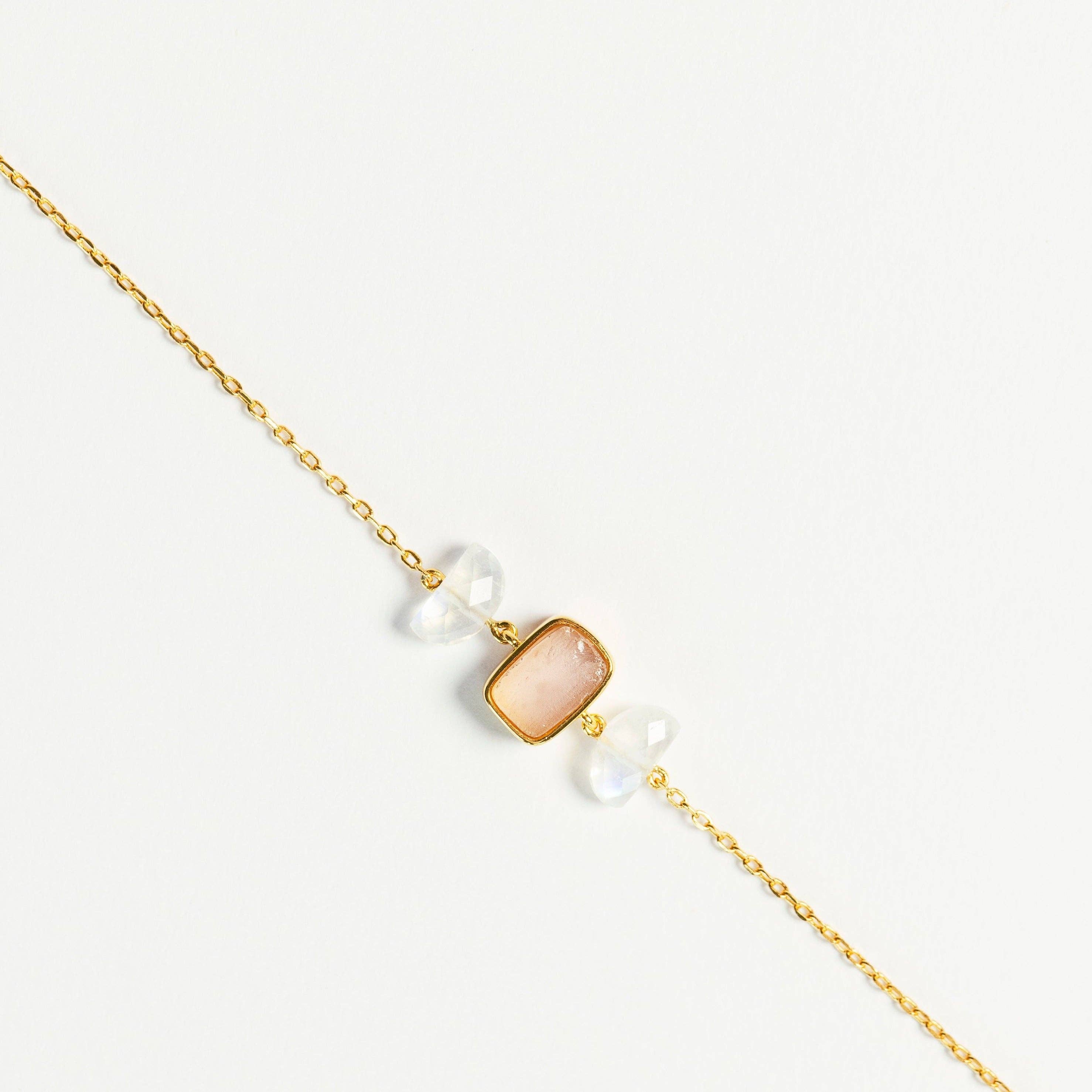 MAMASTE - Wholesale Charm/Dangle Bracelet - Harmony & Love MAMASTE (Rose Quartz)3