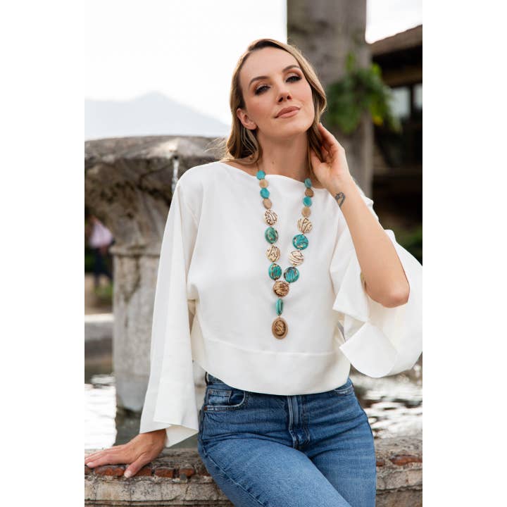 Organic Tagua Jewelry - Wholesale Bib Necklace - Nia Necklace