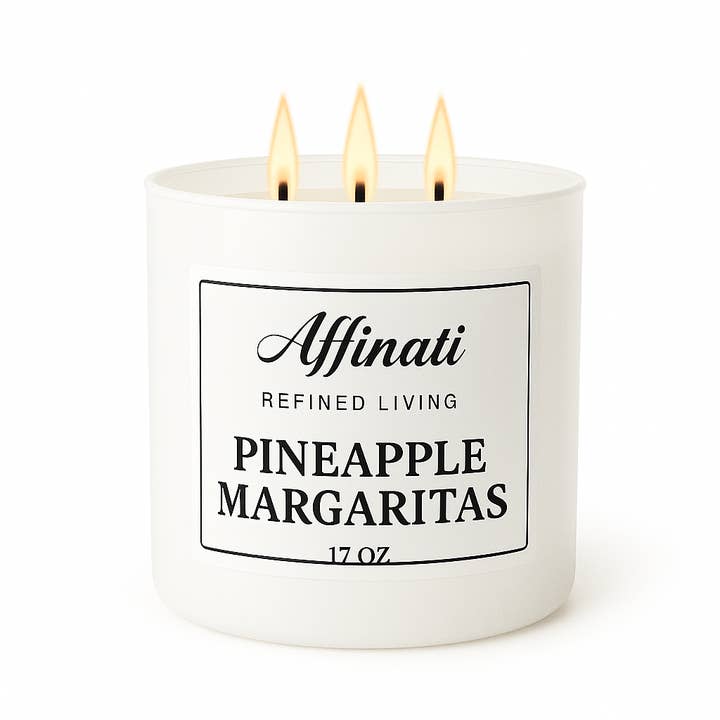 3-Wick Pineapple Margarita's Candle for wholesale by Affinati
